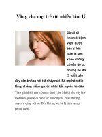 Vắng cha mẹ, trẻ rối nhiễu tâm lý 