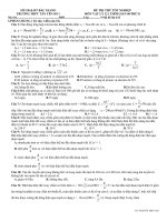 ĐỀ THI THỬ TN-BẮC GIANG-TY