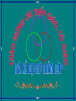 Vị trí TĐ giữa đường thẳng và đường tròn