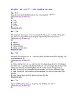 ÔN HÓA HỌC :BỘ ĐỀ 81 + ĐÁP ÁN