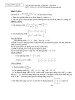 ĐỀ THI THỬ đại học –năm học  2009 2010 