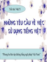 TIẾT THỨ 74 & 75(tiếng Việt)