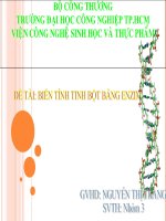 HÓA SINH THỰC PHẨM