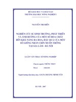 [Luận văn]nghiên cứu sự sinh trưởng, phát triển và ảnh hưởng của một số hoá chất đến khả năng ra hoa, đậu quả của một số giống nhãn chín muộn tại gia lâm   hà nội 