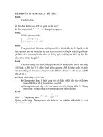 ĐỀ THI VÀO 10 THAM KHẢO - ĐỀ SỐ 10