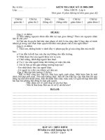 Đề KTHKII-GDCD6(Đáp án+Biểu điểm)