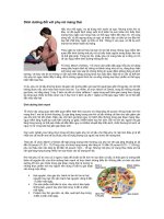 Dinh dưỡng đối với phụ nữ mang thai