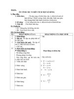 ÔN TÍNH CHU VI DIÊN TÍCH MỘT SỐ HÌNH.