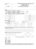 kiểm tra định kì cuoi học kì II