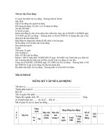 Thủ tục cấp sổ lao động