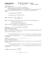 De Toan thi Thu DH 2009 co giai