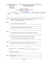 ĐỀ THI GIẢI TOÁN TRÊN MÁY TÍNH CẦM TAY MÔN TOÁN THPT - SỞ GIÁO DỤC - ĐÀO TẠO SÓC TRĂNG