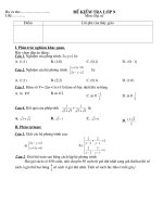 Kiểm tra 1 tiết (đại 9)