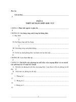 thiết kế mạng điện khu vực