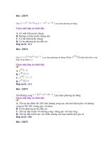 Bộ đề trắc nghiệm số 6 (có đáp án)