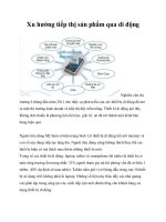 Xu hướng tiếp thị sản phẩm qua di động 