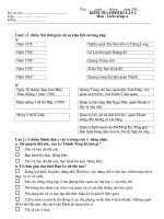 Đề kiểm tra HKII Địa -Lớp 4