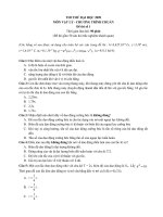 ĐỀ THI THỬ ĐẠI HỌC 2009 - MÔN VẬT LÝ