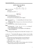 Đề ôn thi vào lớp 10 môn Toán và bài  giải chi tiết  số 2