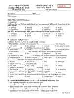 KTra kỳ II + Đáp án
