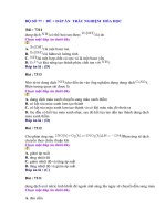 ÔN HÓA HỌC :BỘ ĐỀ 77 + ĐÁP ÁN