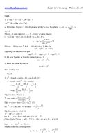 đáp án đề thi đại học- đề số 3 - đề thi môn toán