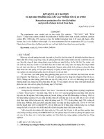 Sự tạo củ lily in vitro và sự sinh tr-ởng của cây lily trồng từ củ in vitro