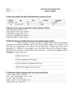 THE SECOND TERM TEST-E 6 (JAP)