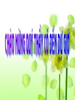 Bài giảng thi GVDG cấp tỉnh