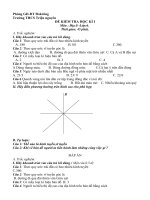 Đề kiểm tra học kỳ I lớp 6 môn địa