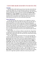 CÀI ĐẶT NHIỀU HỆ ĐIỀU HÀNH TRÊN CÙNG MỘT MÁY TÍNH.doc