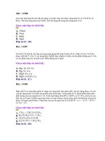 Bộ đề trắc nghiệm-Đáp án số 119 môn Hóa