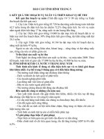 Báo cáo tình hình tháng 5 năm 2009