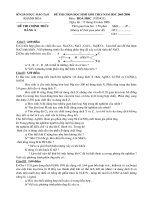 Đề chọn HSG Hóa THCS Khánh Hòa 2005-2006