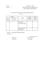 SỔ CHI TIẾT THUẾ GIÁ TRỊ GIA TĂNG ĐƯỢC HOÀN LẠI