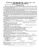 Đề thi cuối năm 2008-2009