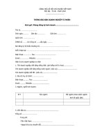  THÔNG BÁO BÁN DOANH NGHIỆP TƯ NHÂN