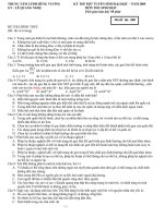 Đề thi thử ĐH 2009 Môn Sinh