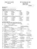 de thi thu DH Anh+ DA 2009