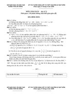 Đề tuyển sinh  lớp 10 chuyên THPT Lê  Quý  Đôn  Đà Nẵng  khóa ngày 21/06/2008 (chuyên Toán - hệ số 2) và đáp án