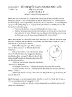 Đề thi HSG Li 9 Quoc Gia