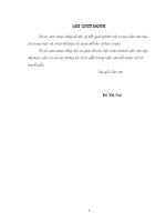 Luận văn nghiên cứu đặc điểm sinh trưởng, phát triển và năng suất của một số giống lúa ngắn ngày trong vụ mùa muộn trên đất luân ca 