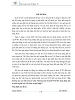 “Ảnh hưởng của cam kết trong tổ chức Thương mại thế giới WTO đến hoạt động đầu tư nước ngoài của Việt Nam và giải pháp”. 