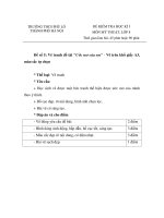 ĐỀ KIỂM TRA HỌC KÌ I MÔN MỸ THUẬT LỚP 8 TRƯỜNG THCS PHÙ LỖ THÀNH PHỐ HÀ NỘI