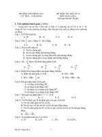 ĐỀ KIỂM TRA HỌC KỲ II MÔN TOÁN LỚP 6 TRƯỜNG THCS ĐỒNG NAI CÁT TIÊN – LÂM ĐỒNG