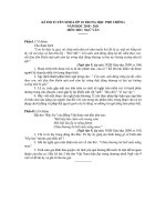 ĐỀ THI TUYỂN SINH LỚP 10 TRUNG HỌC PHỔ THÔNG NĂM HỌC 2010 - 2011 MÔN NGỮ VĂN