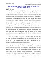 SKNN Giải phương trình vô tỷ toán 10(CB)