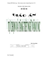 kế hoạch tự chọn và tăng tiết 11