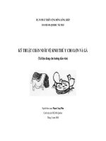 Kỹ thuật chăn nuôi vệ sinh thú y cho lợn và gà (tài liệu dùng cho hướng dẫn viên) 