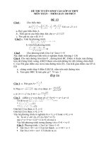 ĐỀ Ôn thi VÀO LỚP 10 THPT chuyen Toan Đe 13